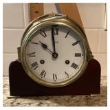 Schatz brass wind-up clock