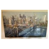 3' x 5' Mark Lague Brooklyn Bridge print on canvas