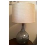 27' glass base table lamp