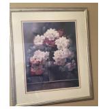 Framed floral print 23 1/2' x 27 1/2'