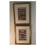 2 framed pages from 'The Grammar of Ornament'