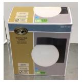 Exterior wall lantern light fixture