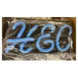 Light-up glass tube HEC sign