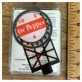 Model train neon Dr. Pepper sign
