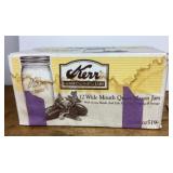 Box of Kerr wide mouth canning jars
