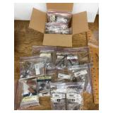 Box of woodworking hardware for making pens