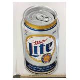 30" Miller Lite can tin sign