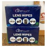 2 packages of lens wipes