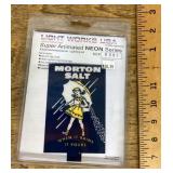 Model train neon Morton Salt sign kit