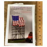 Model train neon US flag sign kit