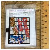 Model train neon Cracker Jack sign kit