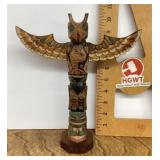 Ray Moore hand carved totem pole