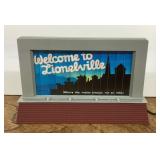 Lionel train layout billboard