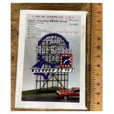 Model train neon Pabst sign kit