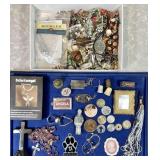 Smalls cleanup lot + broken jewelry & beads