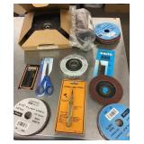 Collection of sanding and cutting tools