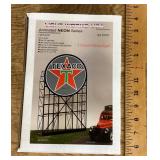 Model train neon Texaco sign kit