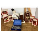 Christmas ornaments and snowman decor