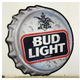 NEW old stock 26" Bud Light bottle cap sign