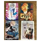4 Anime Manga books
