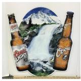 20" Coors tin sign