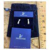 Swarovski crystal clip on earrings