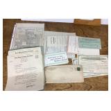 1910 cemetery, burial, and assorted documents