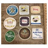 9 beer coasters