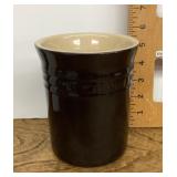 Black Le Creuset utensil crock