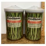 2 FoodSaver canisters