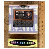 Desktop neon Lionel Trainbs base and sign