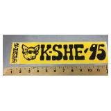 1970s K-SHE95 bumper sticker