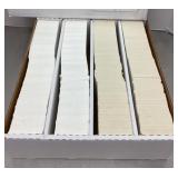 Box of 1992 Upper Deck & Topps baseball cards