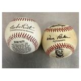 Babe Ruth/Dave Parker baseballs