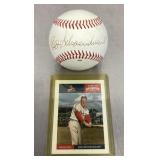 Red Schoendienst autographed baseball