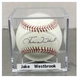 Jake Westbrook autographed baseball