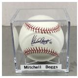Mitchell Boggs autographed baseball