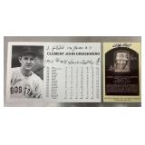 2 Baseball autographs
