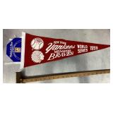 1958 Yankees/Braves World Series pennant