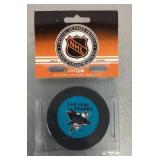 San Jose Sharks hockey puck