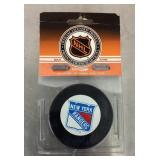 New York Rangers hockey puck