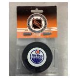 Edmonton Oilers hockey puck