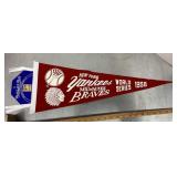 1958 Yankees/Braves World Series pennant