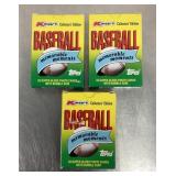 3 1988 Topps Kmart baseball card sets