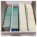 Box of 1992 Fleer & Donruss baseball cards
