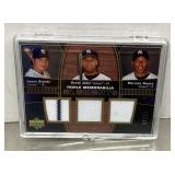 Upper Deck Triple Memorabilia baseball card