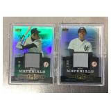 2 Upper Deck Epic Materials baseball cards