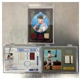 3 Jeff Bagwell game worn/used baseball cards