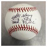 Whitey Herzog autographed baseball