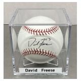 David Freese autographed baseball